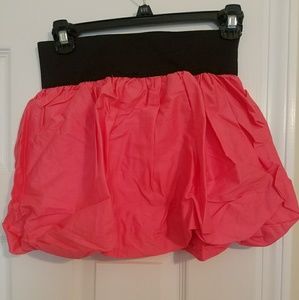 Pink mini skirt